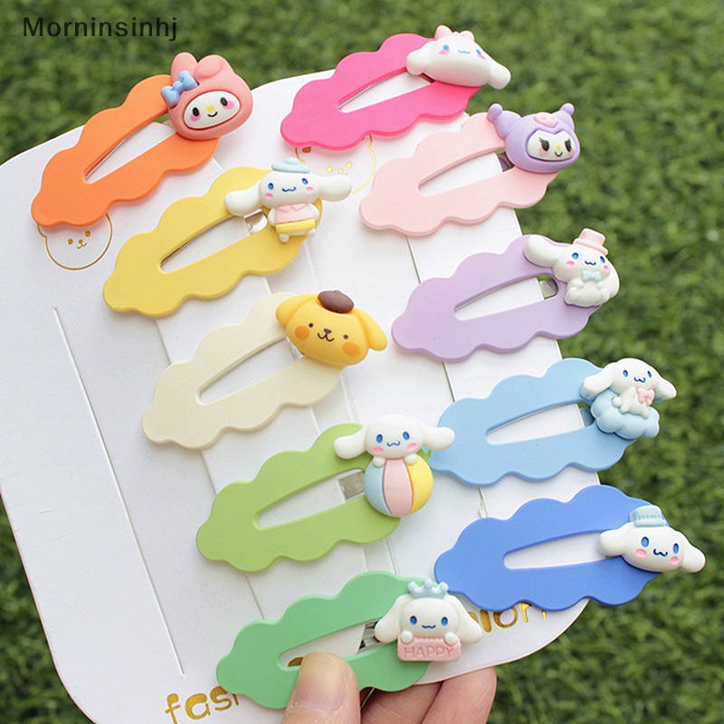 Mornin Sanrio Jepit Rambut Kuromi My Melody Cinnamoroll Kartun Gadis Lucu Warna Hairpin Clip id