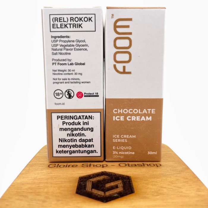 SALT - Foom CHOCOLATE ICE CREAM 30ml 30mg by Foom Lab Liquid Pods