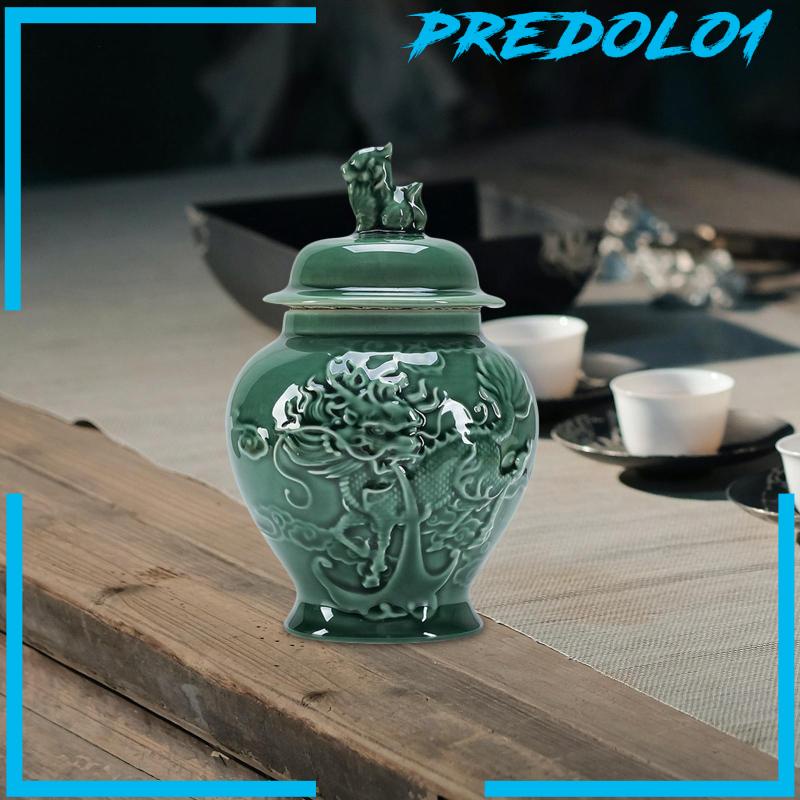 [Predolo1] Toples Jahe Porcelain Vas Keramik Porcelain Temple Jar Untuk Meja Pernikahan Rumah