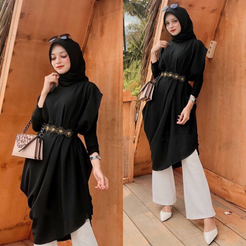 Gamis Outer Kekinian Kaftan Rinjani Atasan Wanita Terbaru