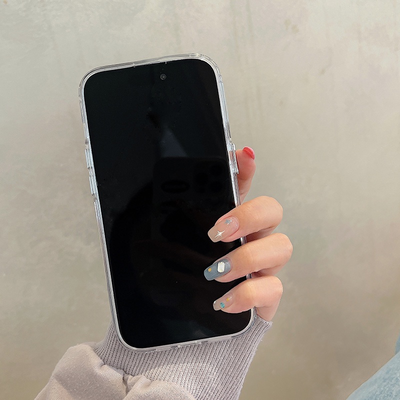 Cocok Untuk Iphone14 Pro Max iPhone Phone Case Permukaan Cermin Kamera Perlindungan Shockproof Kuat Kompatibel Dengan Iphone13 13pro 13prm iPhone 11 7Plus 8Plus Xr XS 12 Pro Max Phone Case