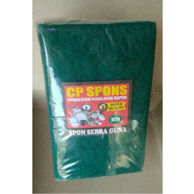 12pcs Sabut Spons Karpet Cuci Piring Ekonomis 9x15cm