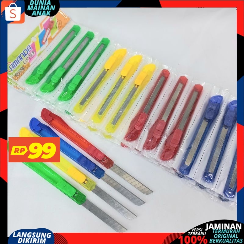 ( PROMO 99 ) Pisau Kater Kecil Cutter Mini Tajam Cutter Serbaguna 1Pc