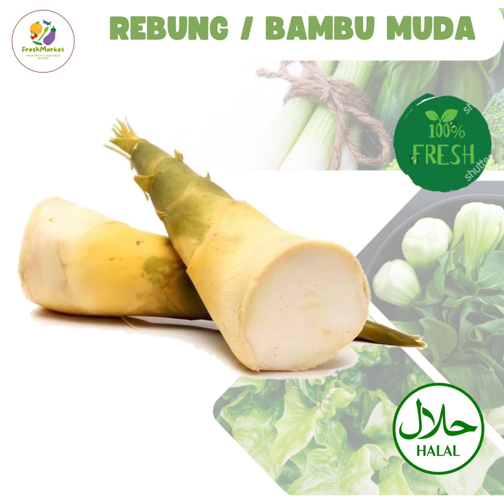 

Rebung Segar 500 Gram Freshmarketlampung