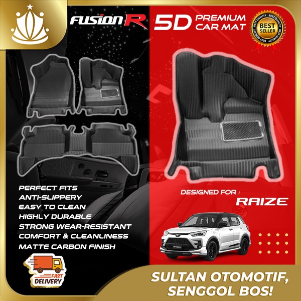 Fusion R Karpet Mobil 5D Raize  Premium