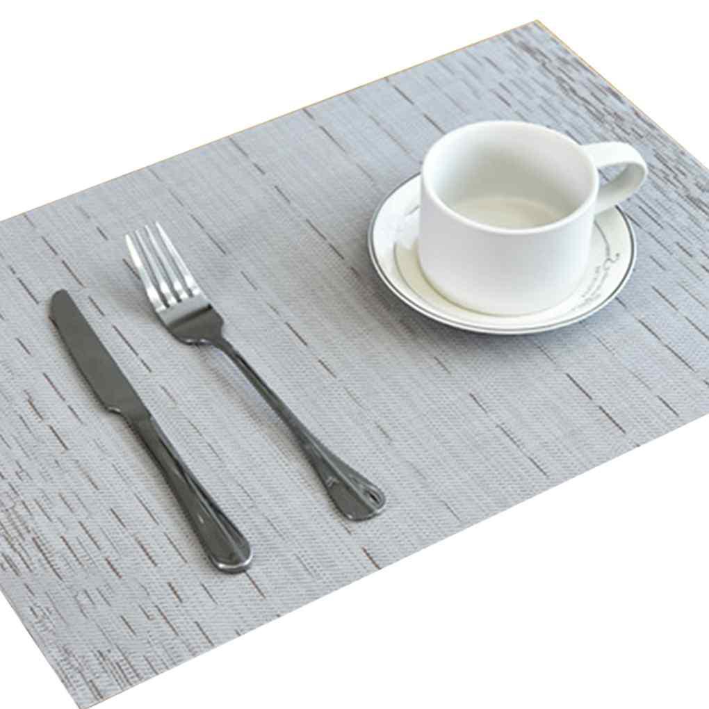 Pvc Tatakan Piring Stripe Bowl Dapur Makan Alas Alas Tatakan Kamar Western Table Sales