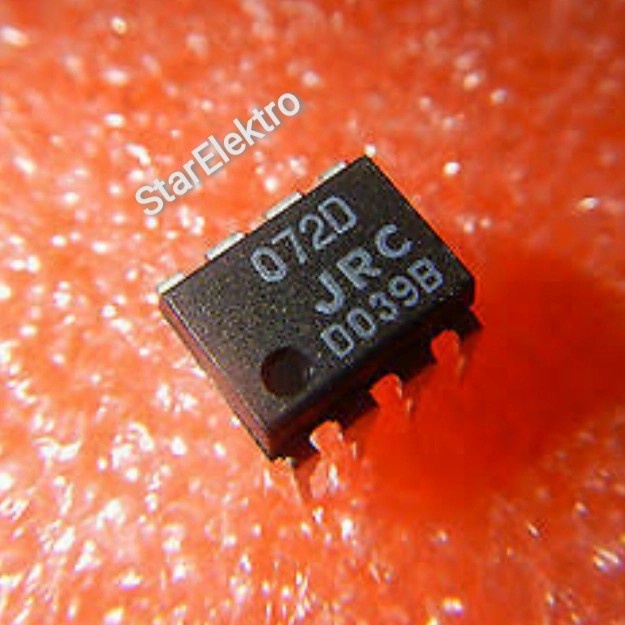 JRC072D NJM072D 072D JRC IC Dip-8 Low Noise J-Fet Dual Amplifier