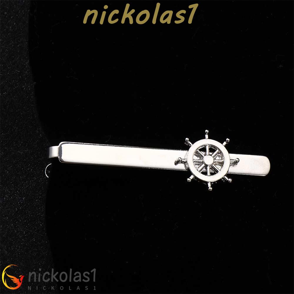 Nickolas1 Rudder Tie Clip Aksesoris Pria Gentleman Gift Tie Pin Pernikahan Berlapis Emas Jepit Klip