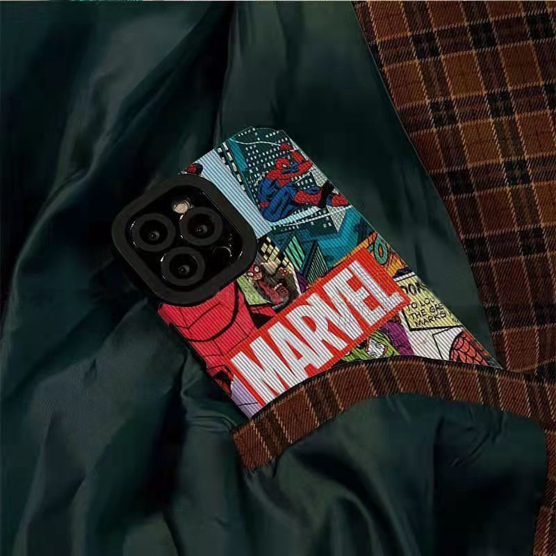 Soft Case Kulit Marvel Spider Man HP Samsung Galaxy A21S A12 A50S A30S A20 A30 A32 A22S A52S A72 A10S A33 A53 A73 A13 A04S A23 A51 A71 A31 Boy Man FTD Casing