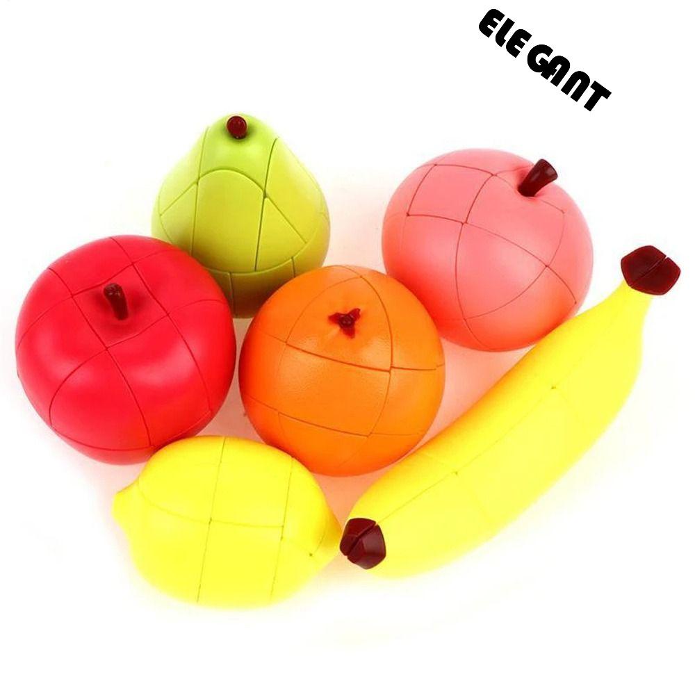 [Elegan] Gesper Buah Puzzle Lucu Kemampuan Langsung 3D Mainan Interaktif Montessori Mainan Edukasi Lemon Orange Anak Puzzle Edukasi Dini