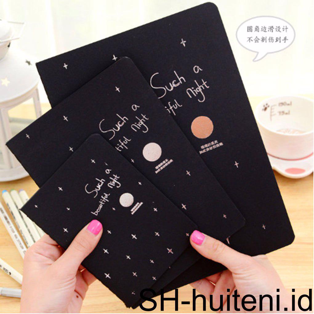 Huit Artist Sketch Book Black Sketchbook Drawing Notebook Alat Tulis DIY Dewasa Anak