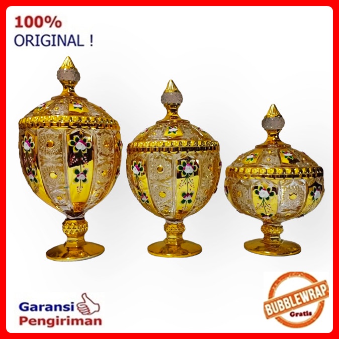 Toples Kaca Kristal Toples Piala Set Toples Lebaran Set Homeline SM500