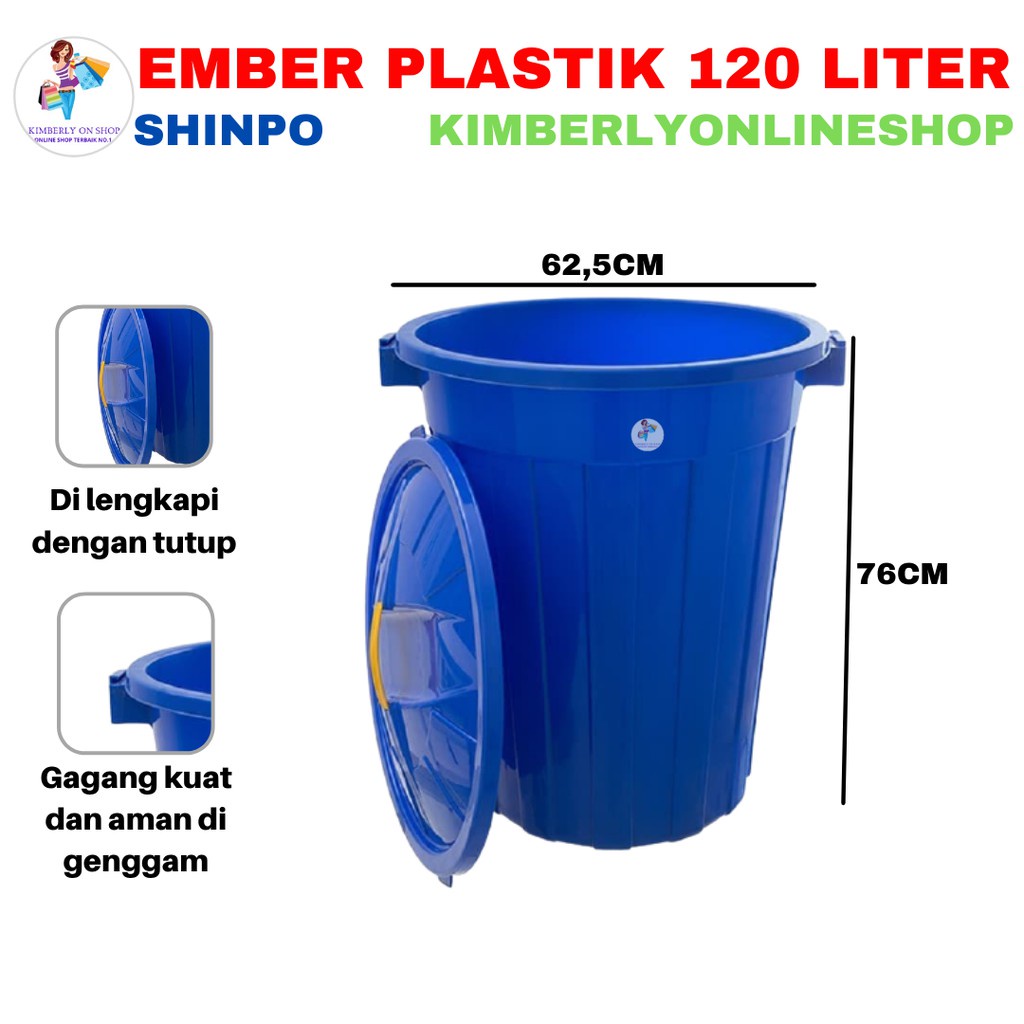 Ember Plastik Tong Air 120 Liter 120T Shinpo