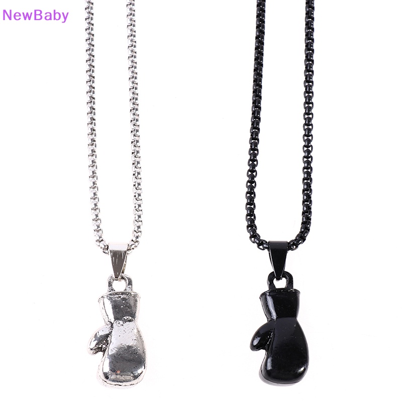 Newbaby Kalung Rantai Liontin Sarung Tinju Hip Hop Untuk Pria Laki Laki Gaya Street Rock ID