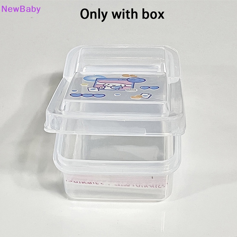 Newbaby 1PCS Collection Container Case Plastik Kotak Penyimpanan Transparan Kotak Penyimpanan Bening Kecil Dengan Tutup Perhiasan Finishing Aksesoris ID