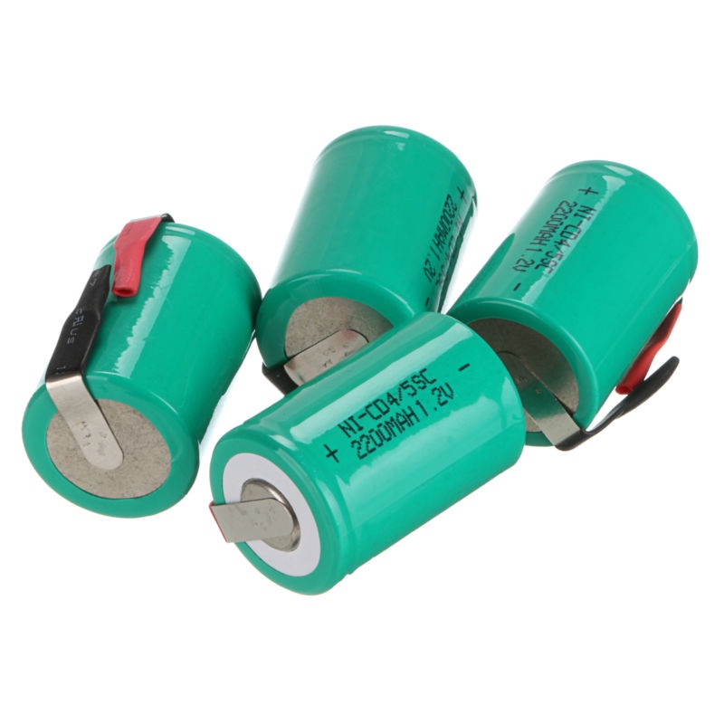 2-20pcs 4/5 SC NI-CD Baterai 1.2V 2200mah Sub C Baterai Isi Ulang untuk DIY Obeng Bor Listrik