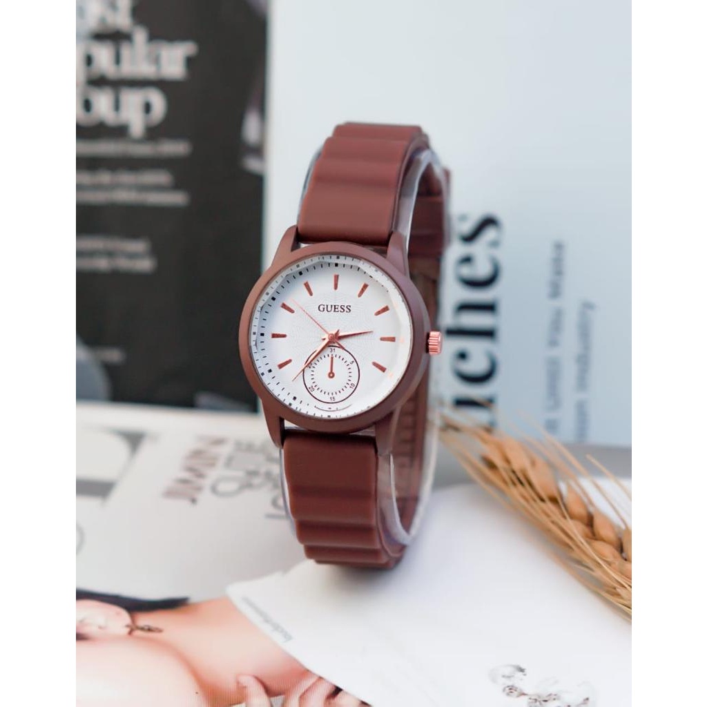 BAJ Jam Tangan Quartz Strap PU Analog Casual Gaya Retro Wanita &amp; Pria Ulzzang Watch Korean Fashion RM089