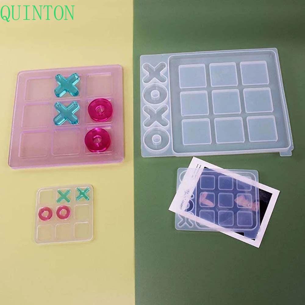 Cetakan Permainan Catur QUINTON OX Novely DIY Handmade OX Chess Game Epoxy Resin Kerajinan Catur Casting Stensil