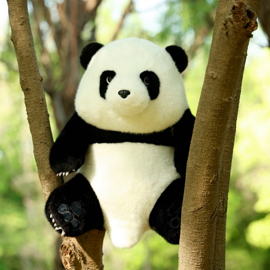 [IN Stock]40cm Indah Simulasi Panda Huahua Boneka Plush 5bulan Boneka Mewah Boneka Lembut Hidup Nyata Panda Mainan Mewah Ulang Tahun Natal Bayi Hadiah Mainan Untuk Anak-Anak