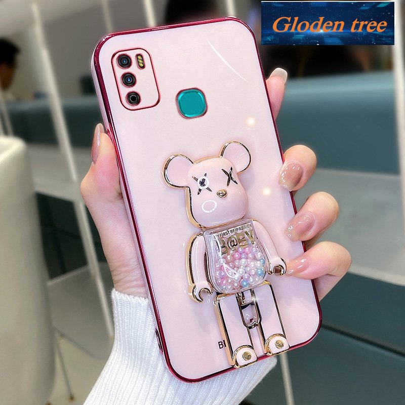 Toserbaloden pohon mustofaasing infinix hot 9 play infinix hot 9 Casing ponsel intipoftcase kampaslectroplated silikon tahan guncangan anti slip suketrotector suketmooth suketrote pentol suketumper suketover desain baru