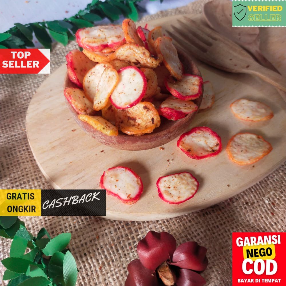 

kerupuk seblak 500 gr kerupuk jablay krupuk jablay pedas kerupuk bantet krupuk seblak pedas kriuk .