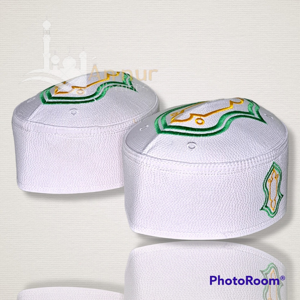 PECI KOPIAH MALAYSIA TROMPAH / PECI MALAYSIA / PECI TROMPAH / PECI TERBARU MOTIF TROMPAH HIJAU KUNIN