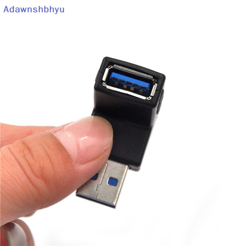 Adhyu USB 3.0 Male to Female Adaptor Siku L Shaped Extension Connector ID