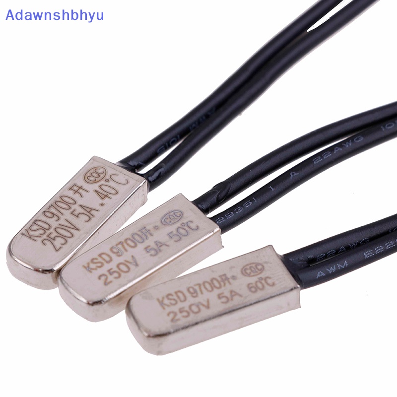 Adhyu 5Pcs KSD9700 Derajat Celcius Thermostat Control Temperature Switch 5A 250V ID