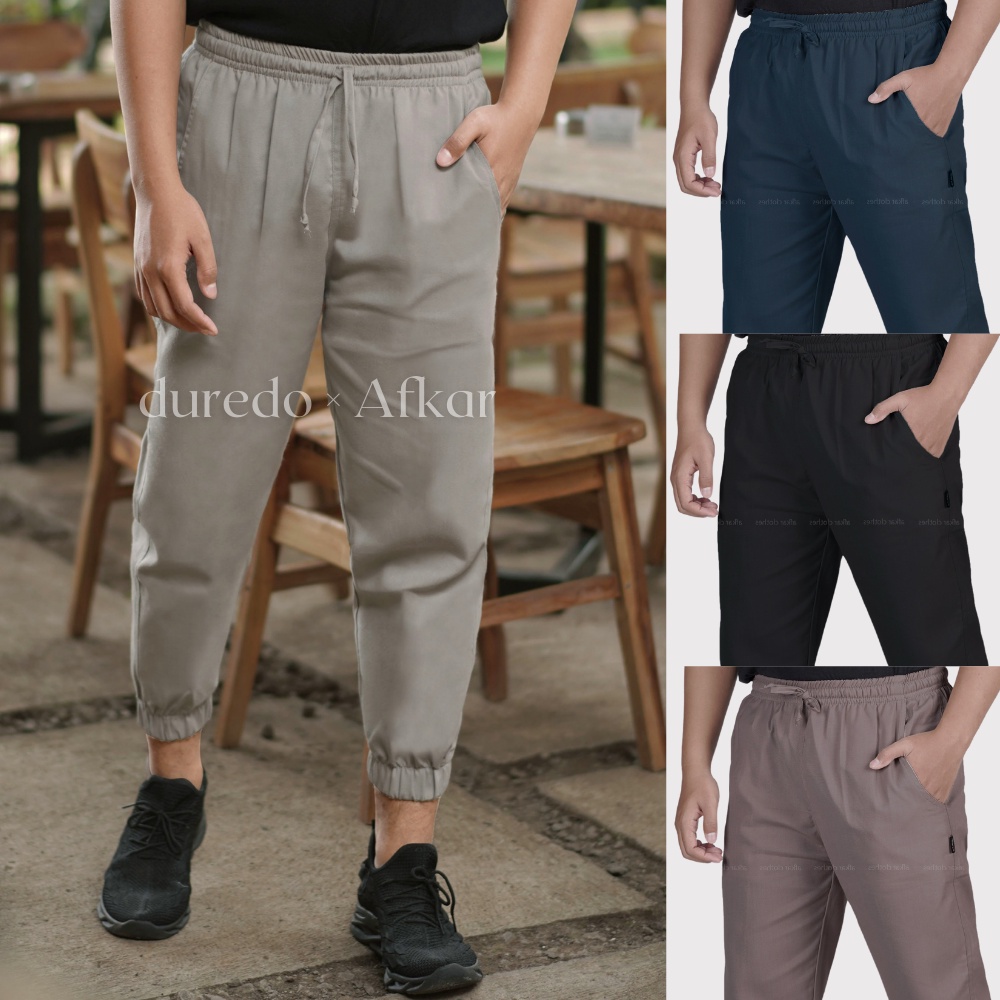 AFKAR Celana Sirwal Jogger Pants Kasual Joger Pria Modis Modern JGR