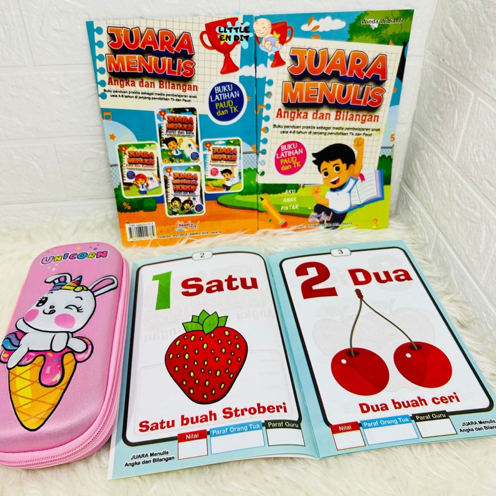 Poohstation ATK08 Buku Anak Balita/ Buku Belajar Anak TK dan Paud/ Buku Belajar Angka dan Huruf