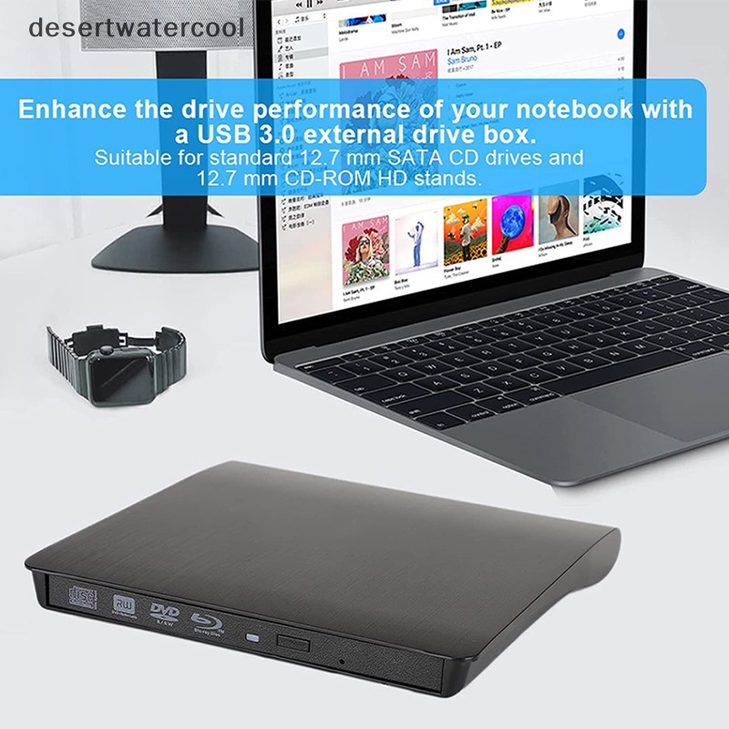 Deid USB 3.0 DVD Drive External Optical Drives Enclosure SATA Ke USB Casing Eksternal Untuk Laptop Notebook Tanpa Drive Martijn