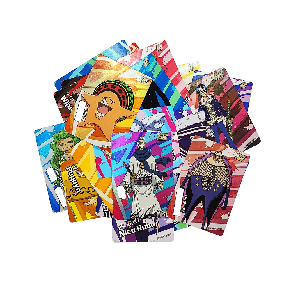 20pcs 40pcs Kartu Anime One Piece Luffy Nami Robin Zoro Pattern English Card Game Collections Mainan Untuk Penggemar Anak-Anak