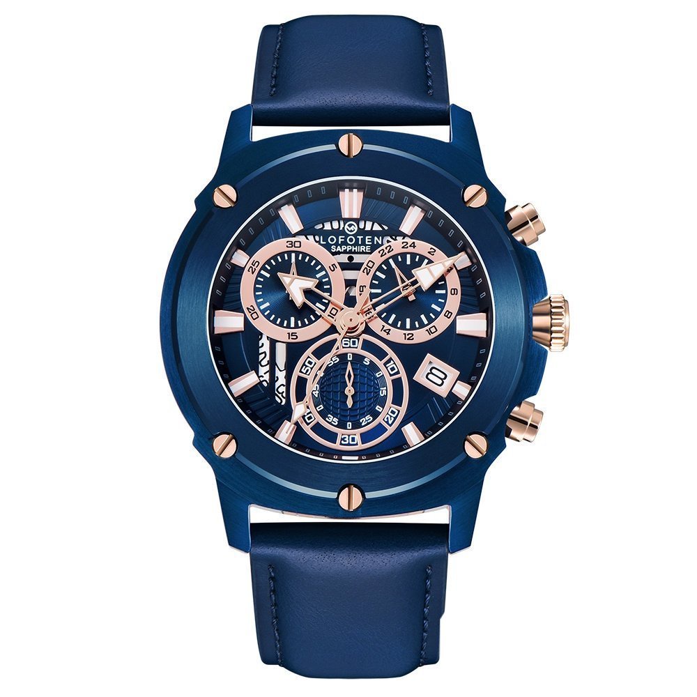 LOFOTEN Jam Tangan Pria Analog F-6516MC Genuine Leather Strap