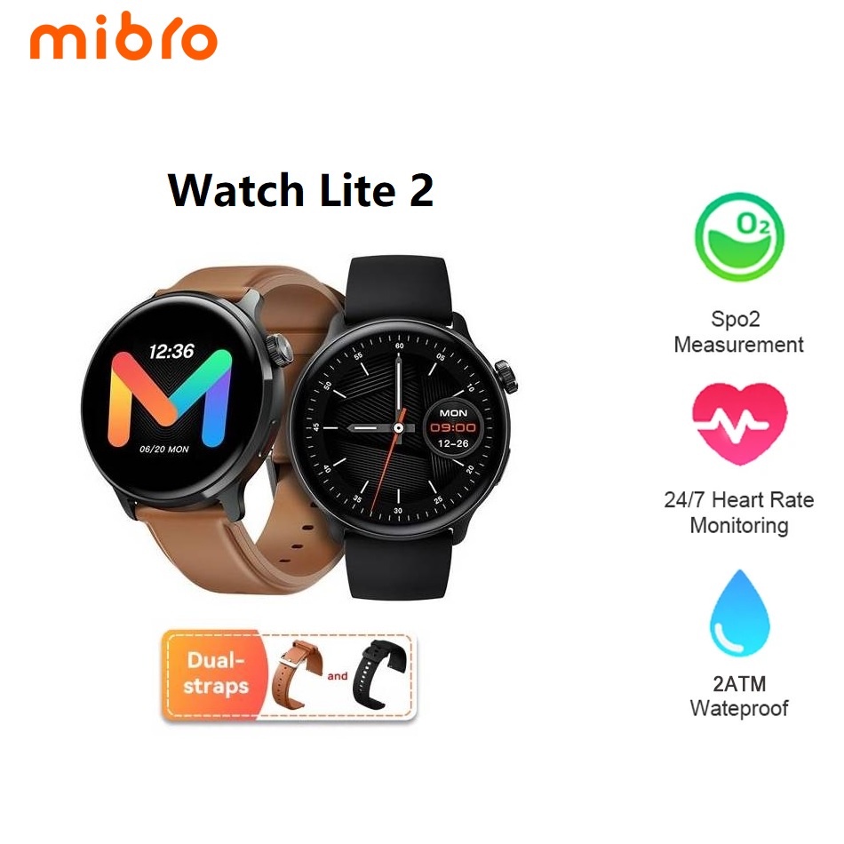 MIBRO WATCH LITE 2 - Sporty Smartwatch with 1.3 inch AMOLED Screen
