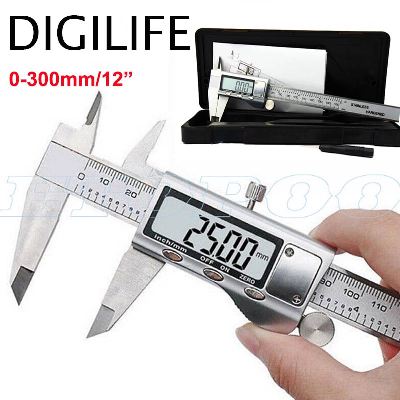 

Caliper Digital 30cm 12 Inch Syntek Stainless 300mm Jangka Sorong 12" Steel Vernier 300 mm 30 cm Sigmat 12