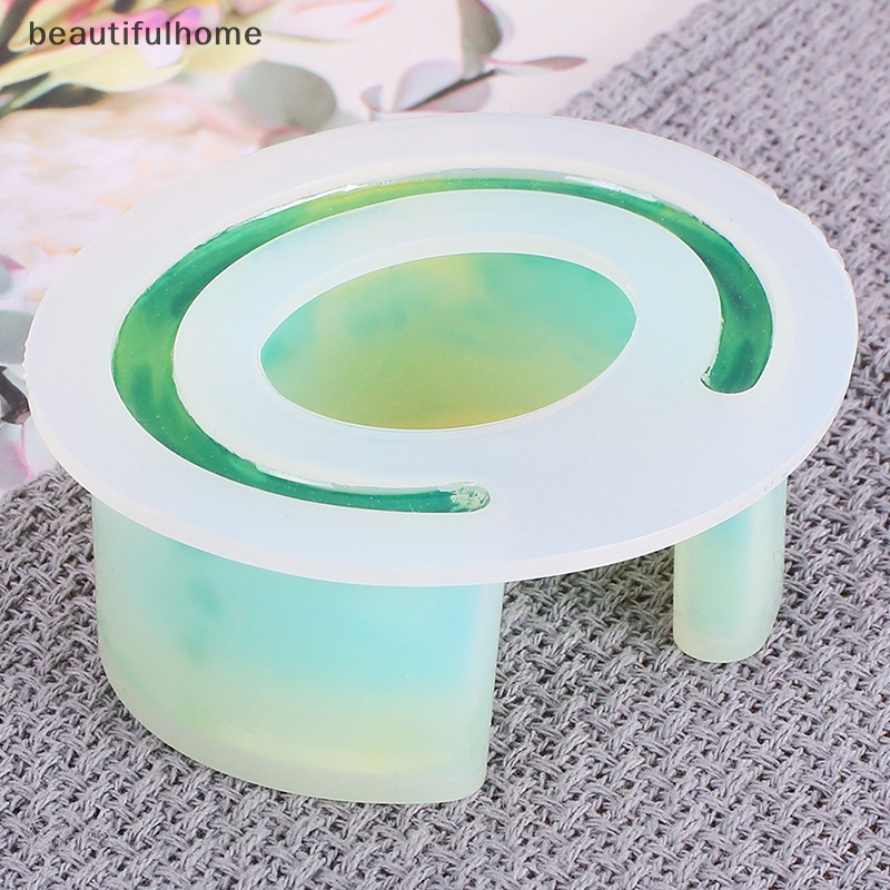 {beautifulhome} Putaran Buka Manset Cetakan Silikon Casg Cetakan Resin Gelang Bangle DIY Perhiasan.