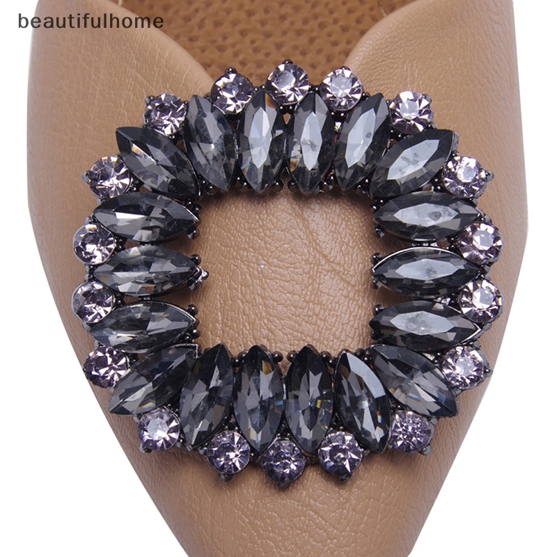 {beautifulhome} Women Shoes Clips DIY Sepatu Ch Perhiasan Sepatu Bunga Hias Aksesoris.