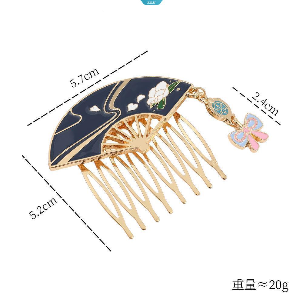 Anime Genshin Impact Premium Design Metal Head Comb Aksesoris Rambut Jepit Rambut Kepala Lucu Hadiah Kecil Untuk Anak Perempuan [ZK]