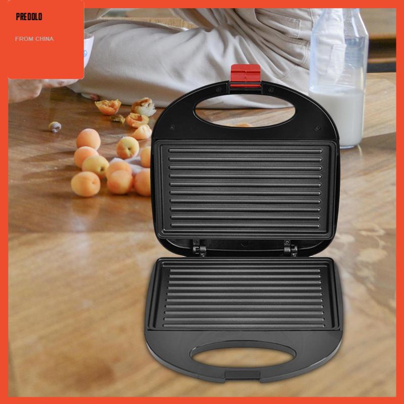 [Predolo] Panini Press Breakfast Maker Machine Elektrik Untuk Pancake Omelet Sandwich