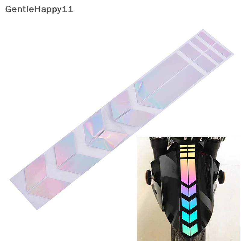 Gentlehappy Stiker Reflektif Sepeda Motor Mobil Roda Decals On Fender Waterproof Decors id