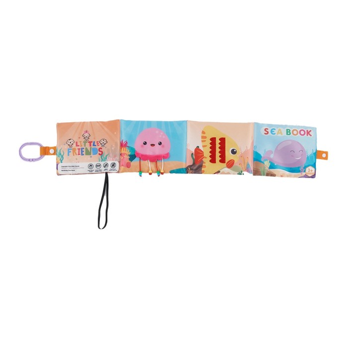 LITTLE FRIENDS Busy Book Montessory Toys Buku Bayi Mainan Edukatif Buku Bantal Bayi
