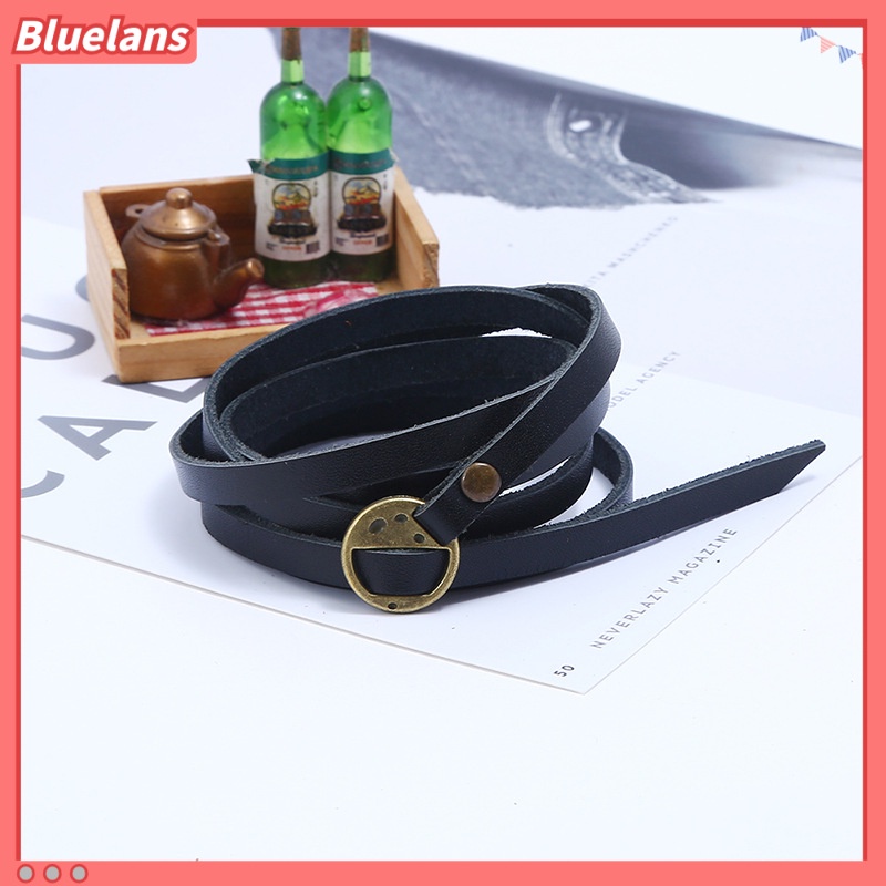 [BLS] Gelang Kulit Sapi retro Sederhana multi-circle Pria leather bracelet