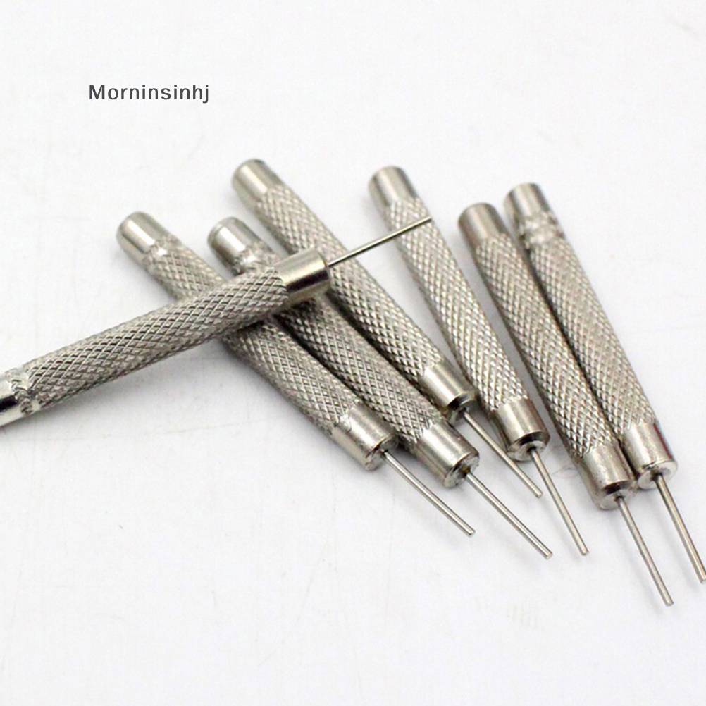 Mornin 2Pcs Watch Band Bracelet Steel Punch Link Pin Remover Alat Perbaikan 5ukuran id Baru