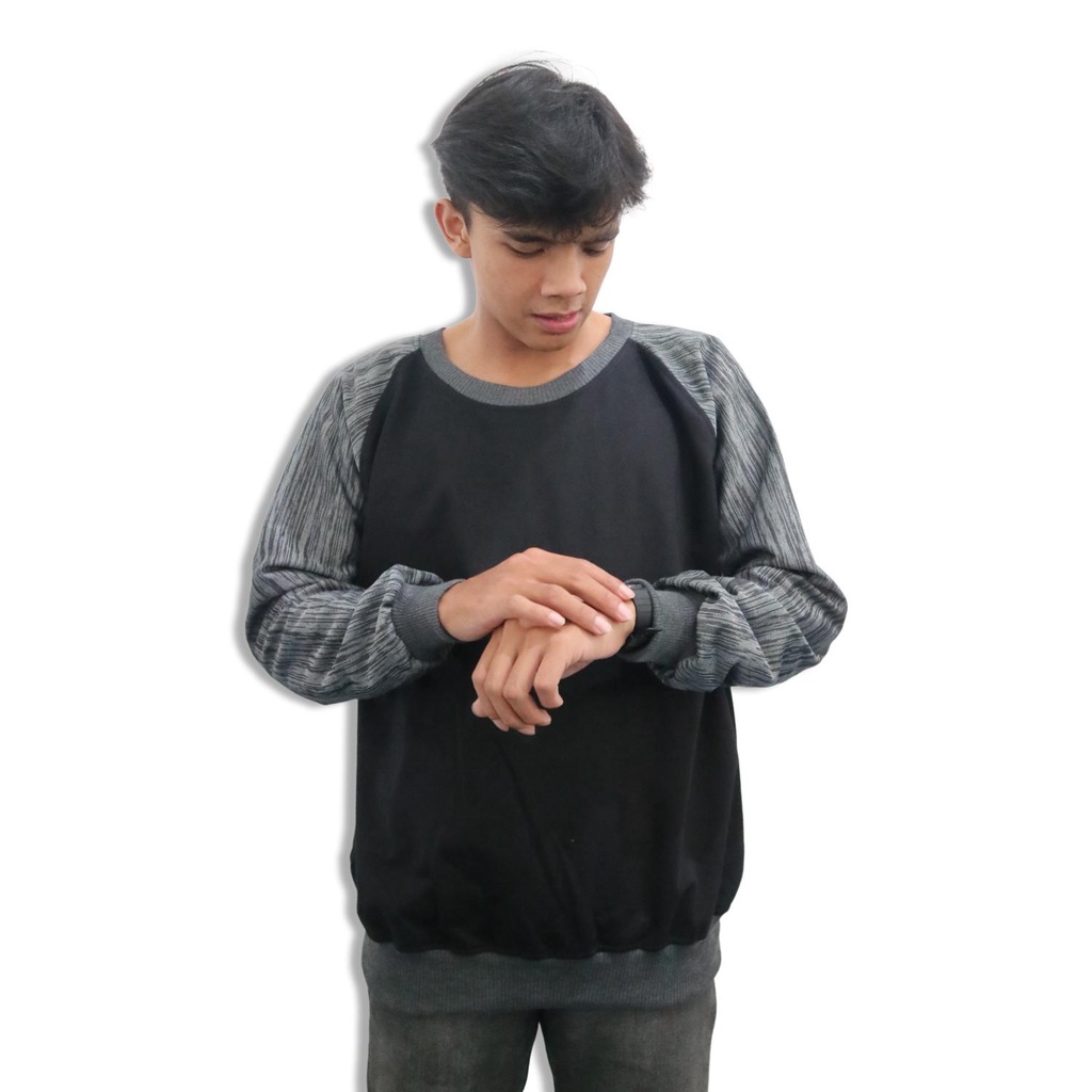 Crewneck polos Reglan Twis Sweater paling kece