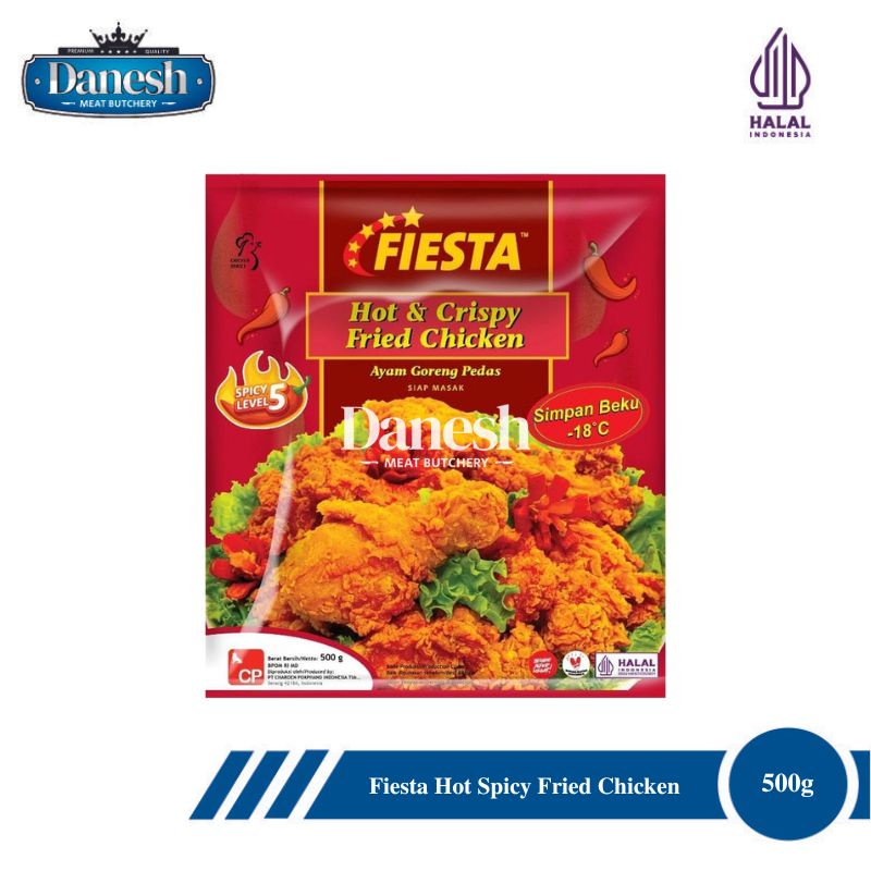 

Fiesta Hot & Crispy Fried Chicken Level 5 Frozen Food Makanan Beku