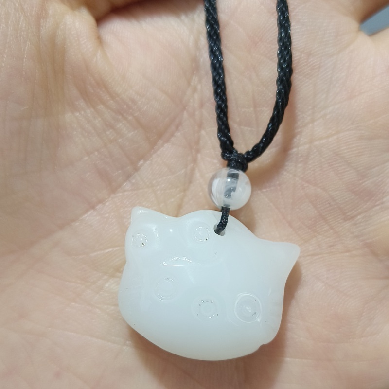 Tiktok Gaya Yang Sama Kitty Cat Kalung Perempuan Gaya Baru Kartun Manis All-Match Sederhana Sweater Rantai