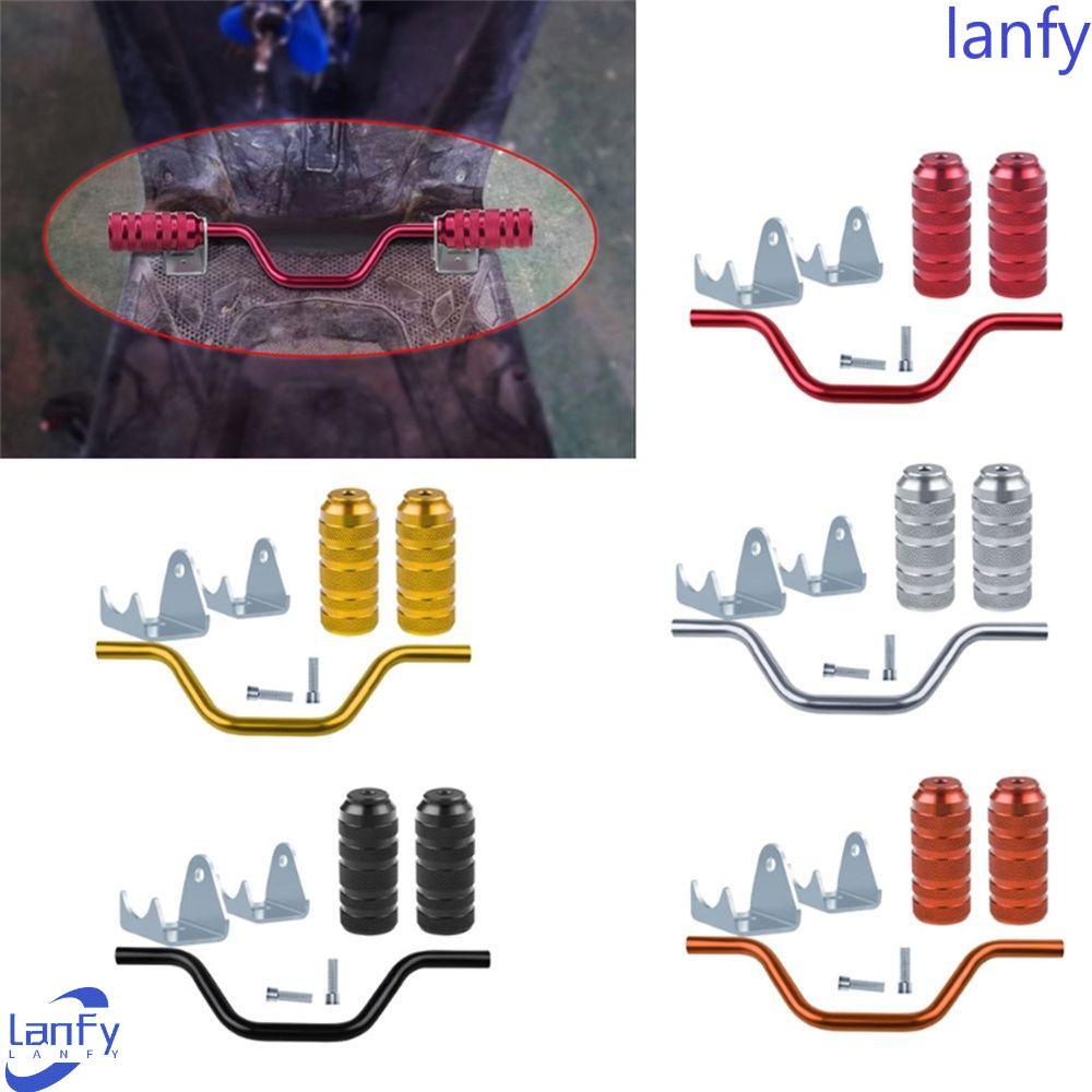 LANFY Foot Pegs Awet Motor Skidproof Moped Scooter Untuk Motor Trail ATV UTV Pasak Pedal