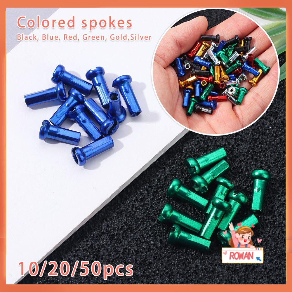 R-FLOWER 10 /20 /50pcs Wheel Spoke Nipples 6warna 14mm Sepeda Bicycle Wheel Aksesoris