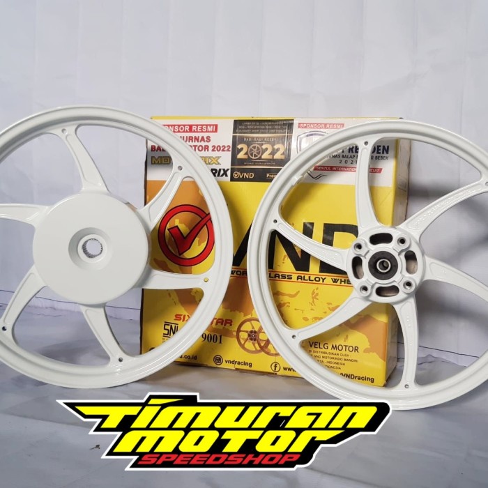 READY VELG VND SIX STAR VARIO 125 - VARIO 150 PUTIH 140 160 R14 ORIGINAL