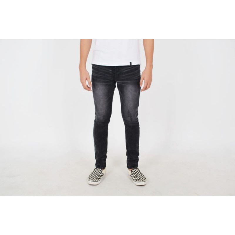 Weird Jeans - Cloudy Black - Celana Jeans Pria Skinny Slimfit